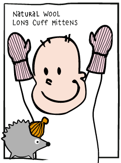 Wool Long Cuff Mittens