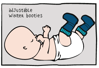 Adjustable Winter Booties