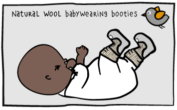 Wool Babywearing Booties