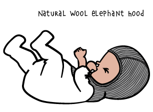 Wool Elephant Hood