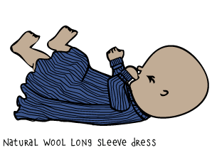 Wool Long Sleeve Dress