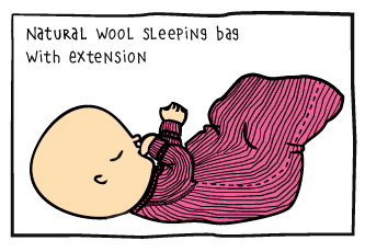 Wool Sleeping Bag with Extensione