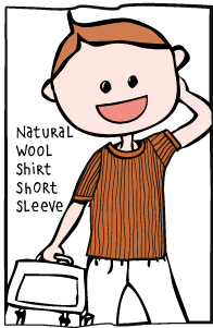 Wool Body/Shirt Short Sleeve