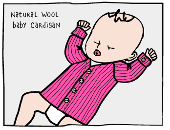 Wool Baby Cardigan