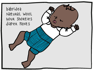 Wool Hour Shorties Diaper Pants